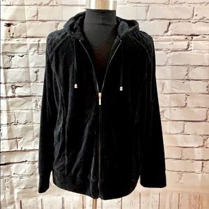 L/S zip front hoodie  velour jacket sz18/20